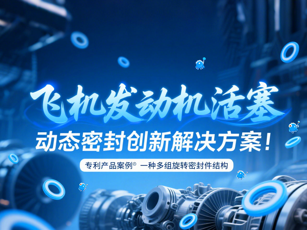 專利產(chǎn)品案例 ? 一種多組旋轉(zhuǎn)密封件結(jié)構(gòu)：飛機(jī)發(fā)動(dòng)機(jī)活塞動(dòng)態(tài)密封創(chuàng)新解決方案！