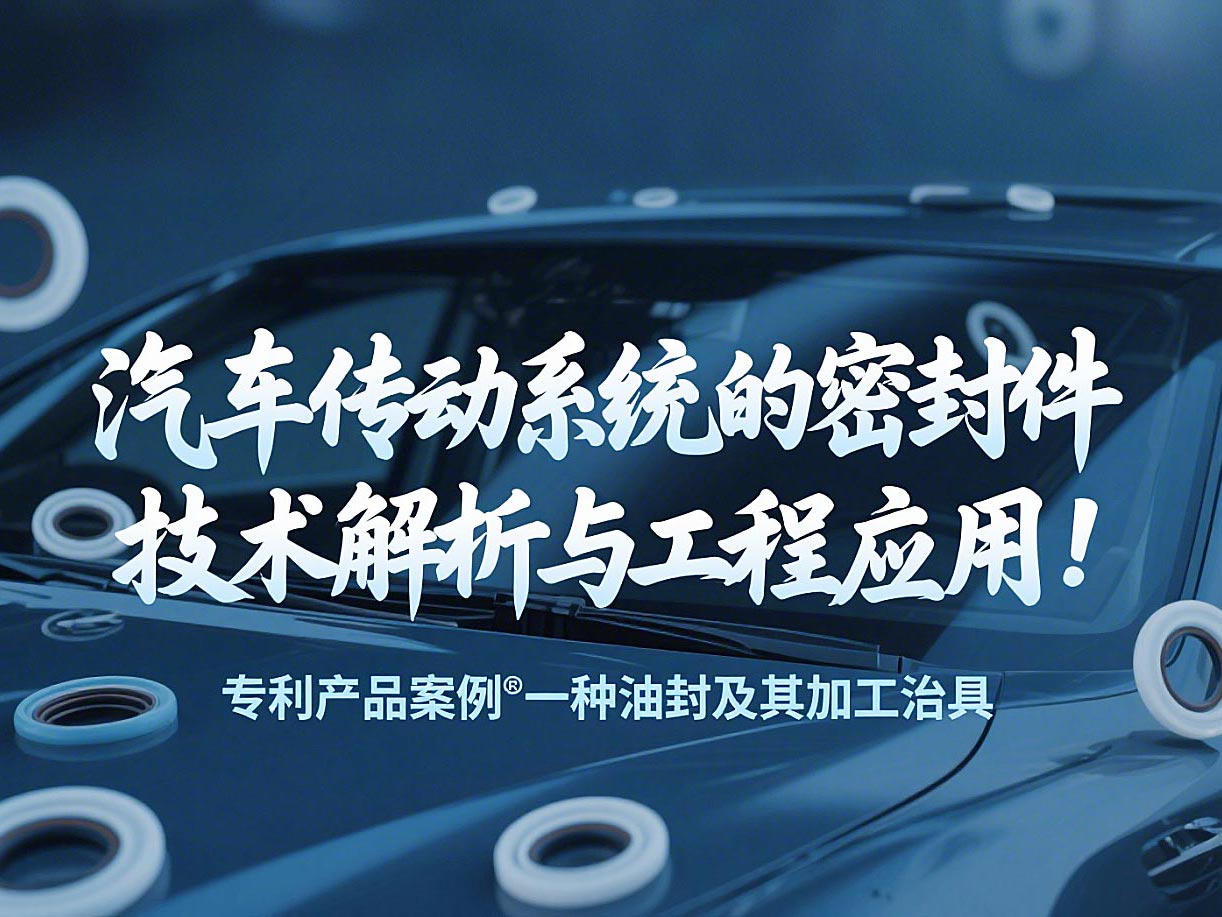 專利產(chǎn)品案例 ? 一種油封及其加工治具：汽車傳動(dòng)系統(tǒng)的密封件技術(shù)解析與工程應(yīng)用！